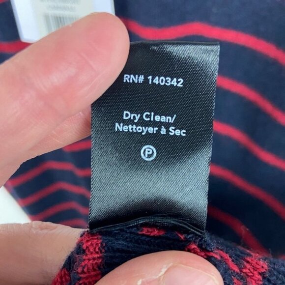 NWT Elizabeth‎ James Cashmere Blend Dahlia Striped Top Size Medium New With Tags - Picture 10 of 10